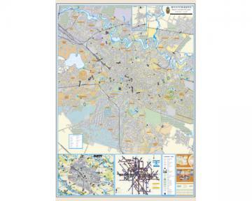 Bucuresti - Planul orasului 140x100 [HP13L] - Pret | Preturi Bucuresti - Planul orasului 140x100 [HP13L]