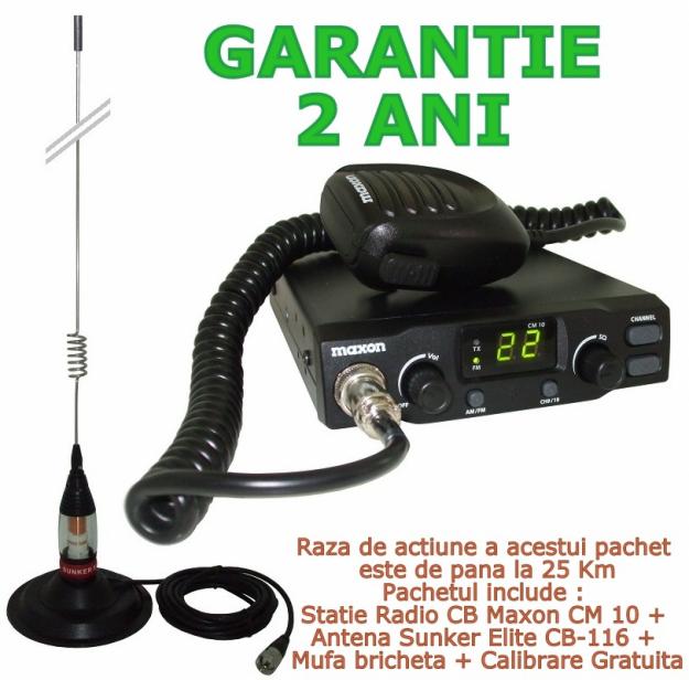 Super Oferta Statie Maxon CM 10 ASC + Antena Magnetica Sunker Elite CB 116 349 Lei - Pret | Preturi Super Oferta Statie Maxon CM 10 ASC + Antena Magnetica Sunker Elite CB 116 349 Lei