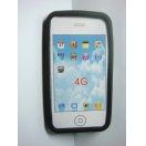 Husa Silicon iPhone 4 Neagra - Pret | Preturi Husa Silicon iPhone 4 Neagra