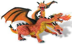 Bullyland - Figurina Dragon orange cu 3 capete - Pret | Preturi Bullyland - Figurina Dragon orange cu 3 capete