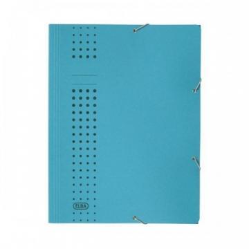 Dosar carton plic cu elastic ELBA - albastru - Pret | Preturi Dosar carton plic cu elastic ELBA - albastru