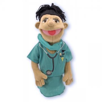 Melissa&amp;Doug - Papusa de mana Doctor chirurg - Pret | Preturi Melissa&amp;Doug - Papusa de mana Doctor chirurg