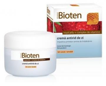 Bioten Crema Antirid de Zi pentru Ten Uscat si Sensibil 50ml - Pret | Preturi Bioten Crema Antirid de Zi pentru Ten Uscat si Sensibil 50ml