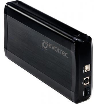 Carcasa 3.5" Revoltec EX301, RS076, SATA, USB 2.0, neagra, aluminiu - Pret | Preturi Carcasa 3.5" Revoltec EX301, RS076, SATA, USB 2.0, neagra, aluminiu