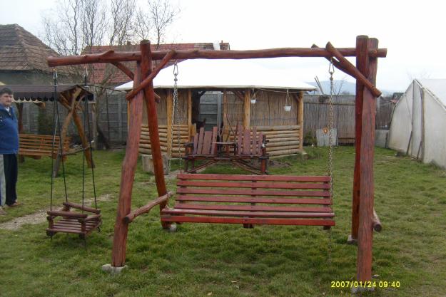 Rustic - mobil[ pentru gradina din lemn masiv - Pret | Preturi Rustic - mobil[ pentru gradina din lemn masiv