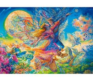 Puzzle fluorescent Clementoni 1000 Titania si Oberon - Pret | Preturi Puzzle fluorescent Clementoni 1000 Titania si Oberon