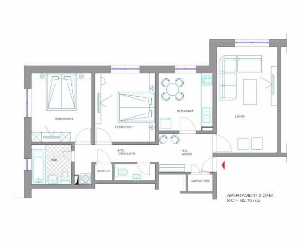 Apartament 3 camere - Pret | Preturi Apartament 3 camere