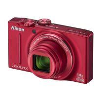 Aparat foto compact Nikon COOLPIX S8200 (Rosu), 16.1MP, zoom optic 14x, stabilizator optic, Full HD 1080p + CADOU: card memorie SD 4GB + husa - Pret | Preturi Aparat foto compact Nikon COOLPIX S8200 (Rosu), 16.1MP, zoom optic 14x, stabilizator optic, Full HD 1080p + CADOU: card memorie SD 4GB + husa