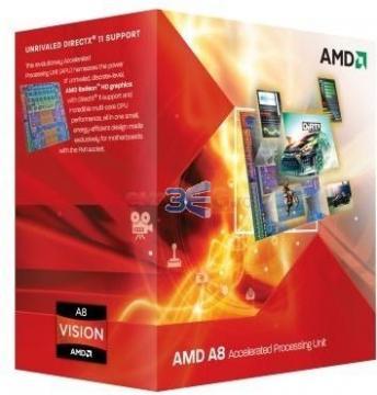 AMD Phenom II A8 X4 3850, 2.9Ghz, A8, Socket FM1, BOX - Pret | Preturi AMD Phenom II A8 X4 3850, 2.9Ghz, A8, Socket FM1, BOX