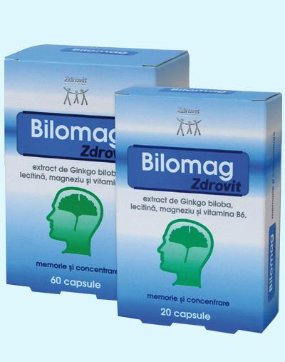 BILOMAG (20 capsule) - MEMORIE SI PUTERE DE CONCENTRARE - Pret | Preturi BILOMAG (20 capsule) - MEMORIE SI PUTERE DE CONCENTRARE