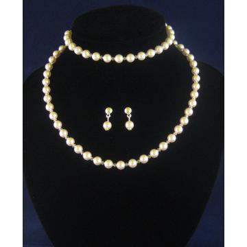 Set mireasa din perle de cristal - Pret | Preturi Set mireasa din perle de cristal
