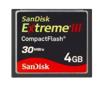 Card de memorie Compact Flash 4GB Extreme III SanDisk 200x Blister - Pret | Preturi Card de memorie Compact Flash 4GB Extreme III SanDisk 200x Blister
