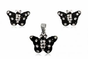 Set Cercei si Pandantiv Argint cu Cristale Swarovski (6T055) - Pret | Preturi Set Cercei si Pandantiv Argint cu Cristale Swarovski (6T055)