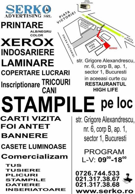 Servicii xeroxare, printare, stampile - 0726744533 - Pret | Preturi Servicii xeroxare, printare, stampile - 0726744533