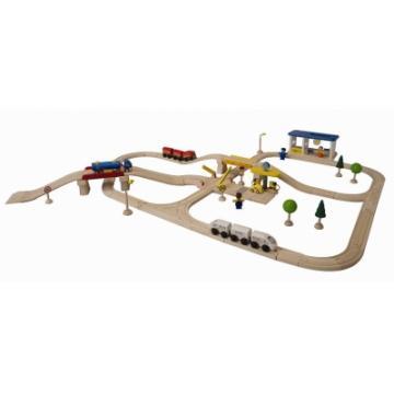 Plan Toys circuit rutier si feroviar Transport urban - Pret | Preturi Plan Toys circuit rutier si feroviar Transport urban