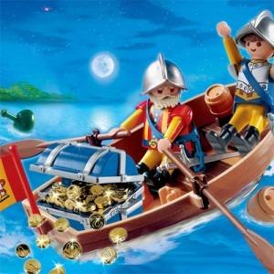 Playmobil - Pirates: Barca cu comoara - Pret | Preturi Playmobil - Pirates: Barca cu comoara