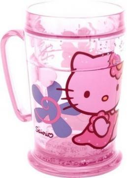 Cana Glitter dubla 42cl HELLO KITTY BAMBOO - Pret | Preturi Cana Glitter dubla 42cl HELLO KITTY BAMBOO