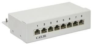 MCAB PATCH PANEL CAT5E 8 PORT beige 7000902 - Pret | Preturi MCAB PATCH PANEL CAT5E 8 PORT beige 7000902