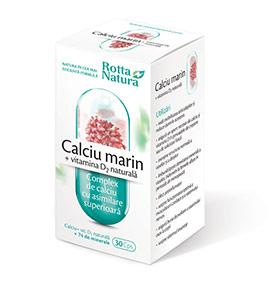 Calciu marin + Vitamina D2 naturala - Pret | Preturi Calciu marin + Vitamina D2 naturala