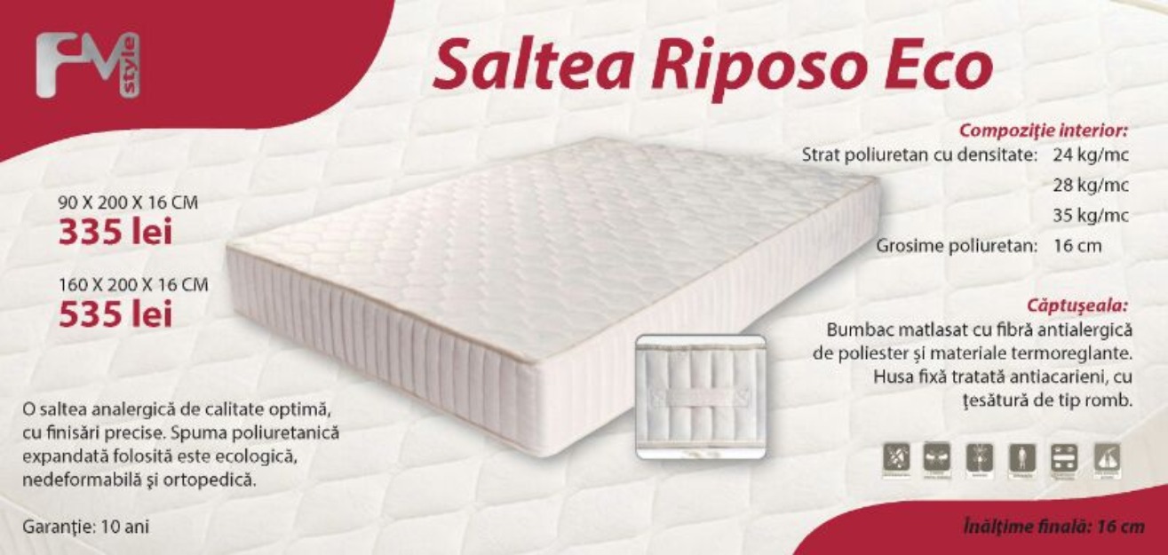 Saltea riposo eco - Pret | Preturi Saltea riposo eco