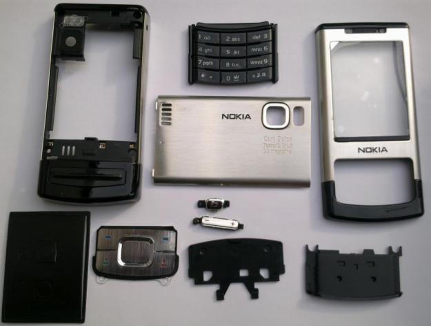 Carcasa Nokia 6500 Slide Silver ( Argintie ) ORIGINALA COMPLETA - Pret | Preturi Carcasa Nokia 6500 Slide Silver ( Argintie ) ORIGINALA COMPLETA