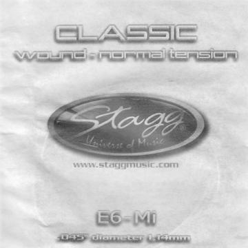 Stagg CLN-E6W - e6 - Coarda chitara clasica - Pret | Preturi Stagg CLN-E6W - e6 - Coarda chitara clasica
