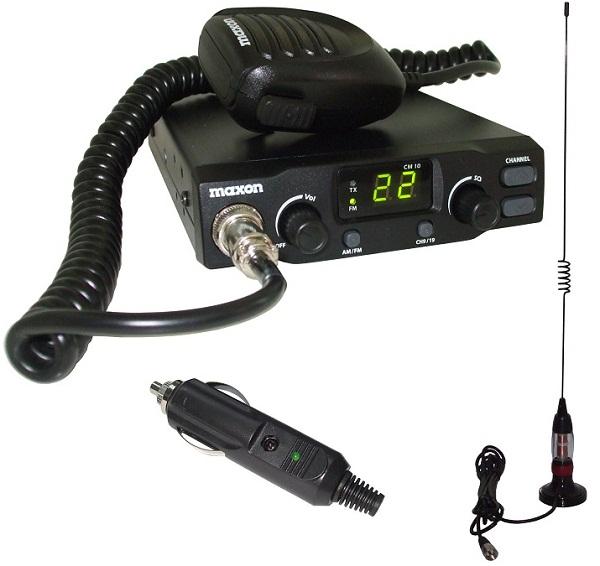 Statie Radio Maxon CM10 + Mini Antena Magnetica Sunker CB 1 308 Lei - Pret | Preturi Statie Radio Maxon CM10 + Mini Antena Magnetica Sunker CB 1 308 Lei