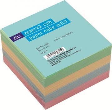 Rezerva cub de hartie color RTC, 90 x 90 mm, 80 g/mp, 500 file - Pret | Preturi Rezerva cub de hartie color RTC, 90 x 90 mm, 80 g/mp, 500 file