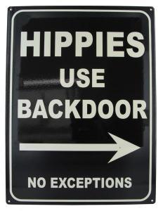 Hippies Metal Sign - Pret | Preturi Hippies Metal Sign
