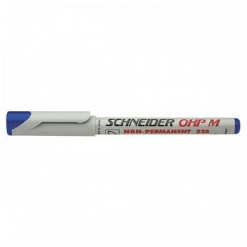 OHP Non-Permanent marker SCHNEIDER 225 M, medium - 1mm - albastru - Pret | Preturi OHP Non-Permanent marker SCHNEIDER 225 M, medium - 1mm - albastru