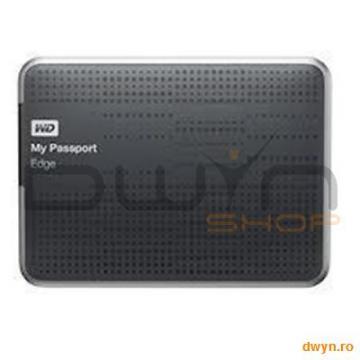 HDD External My Passport Edge Ultra Slim - Titanium (2.5", 500GB, USB 2.0/3.0) Black - Pret | Preturi HDD External My Passport Edge Ultra Slim - Titanium (2.5", 500GB, USB 2.0/3.0) Black