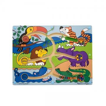 Melissa&amp;Doug - Joc din lemn Labirint Magnetic Culorile - Pret | Preturi Melissa&amp;Doug - Joc din lemn Labirint Magnetic Culorile