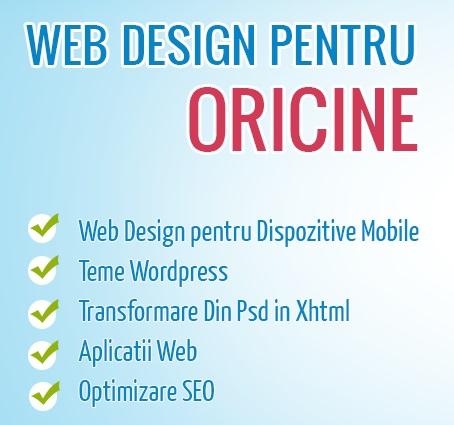 Web Design, oferta realizare site - Pret | Preturi Web Design, oferta realizare site