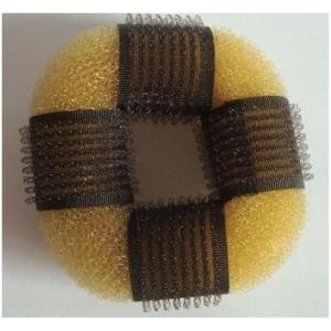 Burete Adaos Pentru Coc Blond cu Insertii Maro 8cm - Pret | Preturi Burete Adaos Pentru Coc Blond cu Insertii Maro 8cm