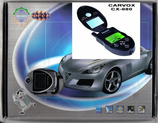 Alarme auto cu pornire motor+2 pagere CARVOX cx-980 - Pret | Preturi Alarme auto cu pornire motor+2 pagere CARVOX cx-980