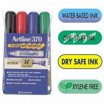 Flipchart marker varf rotund, 2.0mm, corp plastic, 4buc/set, ARTLINE 370 - (BK,RE,BL,GR) - Pret | Preturi Flipchart marker varf rotund, 2.0mm, corp plastic, 4buc/set, ARTLINE 370 - (BK,RE,BL,GR)