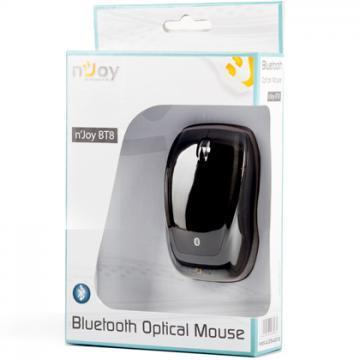 BT8 Bluetooth Optical Mouse, 3 Buttons, 1600dpi, Metallic Scrolling Wheel, Pop-up Switch for a confortable hand position, Rubber Coated Black Top with High Glossy Black Body - Pret | Preturi BT8 Bluetooth Optical Mouse, 3 Buttons, 1600dpi, Metallic Scrolling Wheel, Pop-up Switch for a confortable hand position, Rubber Coated Black Top with High Glossy Black Body