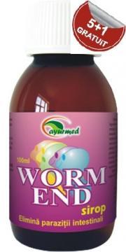 Worm End Sirop 100ml PROMO 5+1 GRATIS - Pret | Preturi Worm End Sirop 100ml PROMO 5+1 GRATIS