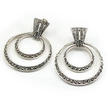 Silver4You.ro - Cercei argint cu marcasite - Pret | Preturi Silver4You.ro - Cercei argint cu marcasite