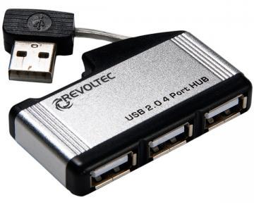 Hub USB2.0 3 porturi, fara alimentare, aluminiu, Revoltec (RZ062) - Pret | Preturi Hub USB2.0 3 porturi, fara alimentare, aluminiu, Revoltec (RZ062)