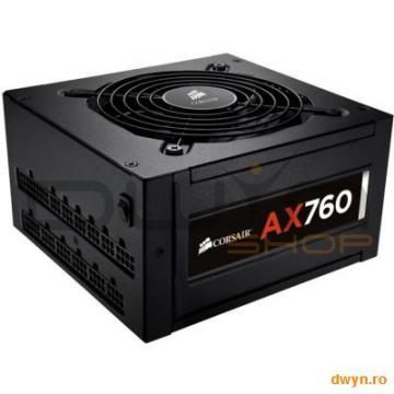 Corsair AX760W, Professional Series, modular PSU, 80+ PLATINUM Certified - Pret | Preturi Corsair AX760W, Professional Series, modular PSU, 80+ PLATINUM Certified