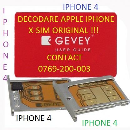 Decodare Apple Iphone 4 A-X Decodare iPhone 4 Decodez + Deblocare Iphone 4 4.1 4.2 - Pret | Preturi Decodare Apple Iphone 4 A-X Decodare iPhone 4 Decodez + Deblocare Iphone 4 4.1 4.2