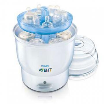 Philips Avent - Sterilizator electric cu aburi pentru 6 biberoane - Pret | Preturi Philips Avent - Sterilizator electric cu aburi pentru 6 biberoane