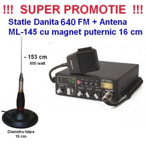 Statie Radio CB Danita 440 FM + Antena ML 145 -- solutia impotriva radarelor noi - Pret | Preturi Statie Radio CB Danita 440 FM + Antena ML 145 -- solutia impotriva radarelor noi