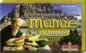 Extract Purificat de Rasina Mumie cu Propolis 0.2gr *60tab - Pret | Preturi Extract Purificat de Rasina Mumie cu Propolis 0.2gr *60tab