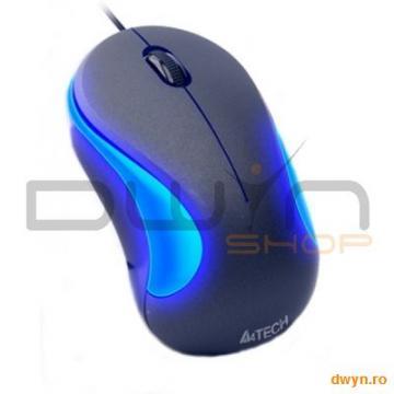 Mouse A4TECH Q3-321-1 USB, GlassRun, Full Speed, 2X Rate, Buton GESTURE 8 functii, Black (Blue Light - Pret | Preturi Mouse A4TECH Q3-321-1 USB, GlassRun, Full Speed, 2X Rate, Buton GESTURE 8 functii, Black (Blue Light