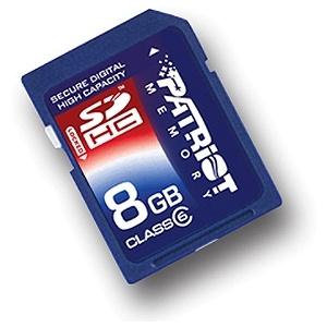Patriot Memory 8GB SDHC CLASS 6 PSF8GSDHC6 - Pret | Preturi Patriot Memory 8GB SDHC CLASS 6 PSF8GSDHC6