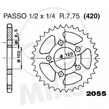 Pinion spate Z47 420 Aprilia RS50 LC - Pret | Preturi Pinion spate Z47 420 Aprilia RS50 LC