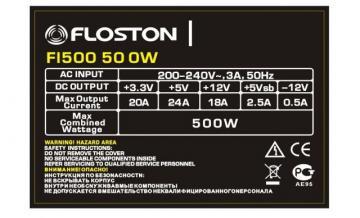 Sursa alimentare Floston 500W 80mm FL500 - Pret | Preturi Sursa alimentare Floston 500W 80mm FL500