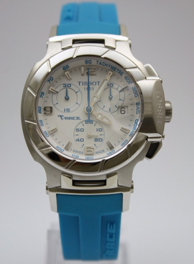 Tissot T-Sport T-Race Ladies Blue Strap Chronograph Watch T048.217.17.017.02 Original - Pret | Preturi Tissot T-Sport T-Race Ladies Blue Strap Chronograph Watch T048.217.17.017.02 Original
